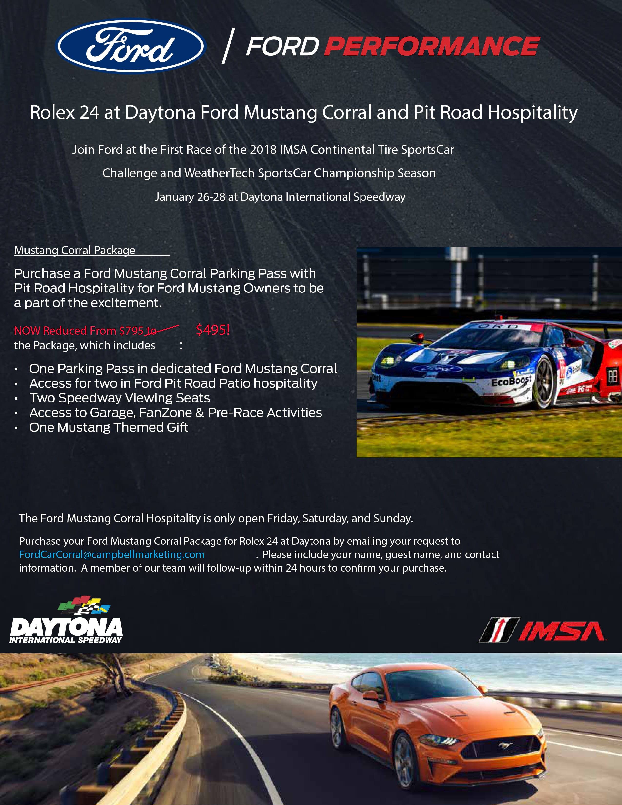 Rolex 24 parking sales